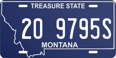 MT license plate 209795S