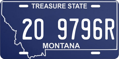 MT license plate 209796R