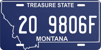 MT license plate 209806F