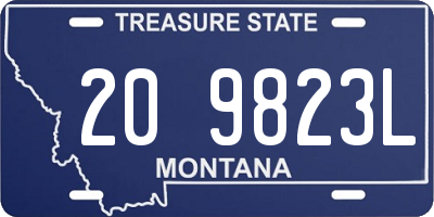 MT license plate 209823L