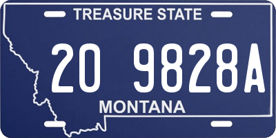 MT license plate 209828A