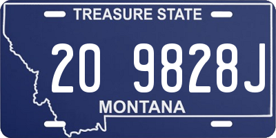 MT license plate 209828J