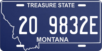 MT license plate 209832E