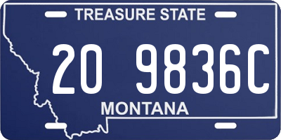 MT license plate 209836C
