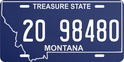 MT license plate 209848O