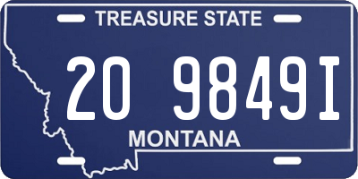 MT license plate 209849I
