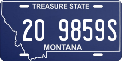 MT license plate 209859S