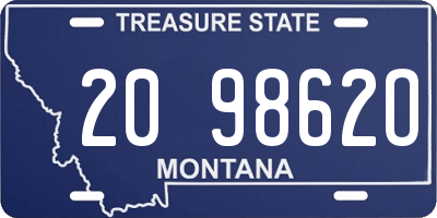 MT license plate 209862O