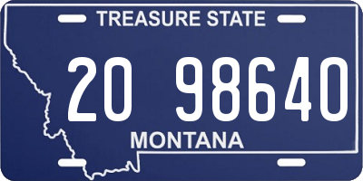 MT license plate 209864O