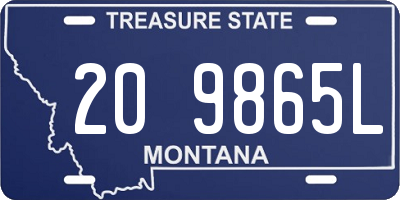 MT license plate 209865L