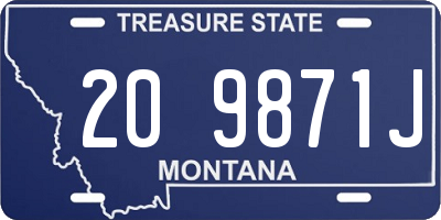 MT license plate 209871J