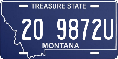 MT license plate 209872U