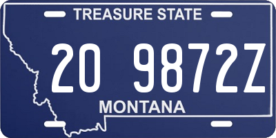 MT license plate 209872Z