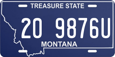 MT license plate 209876U