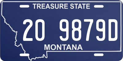 MT license plate 209879D