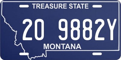 MT license plate 209882Y