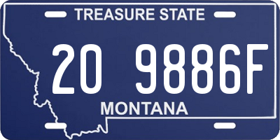 MT license plate 209886F
