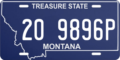 MT license plate 209896P