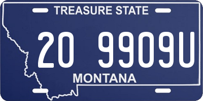 MT license plate 209909U