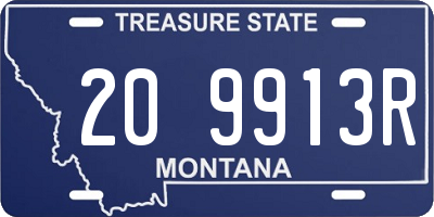 MT license plate 209913R