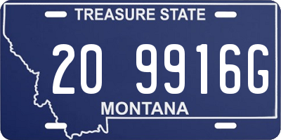 MT license plate 209916G