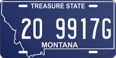 MT license plate 209917G