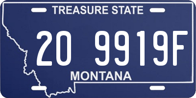 MT license plate 209919F
