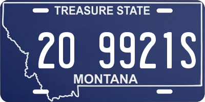 MT license plate 209921S