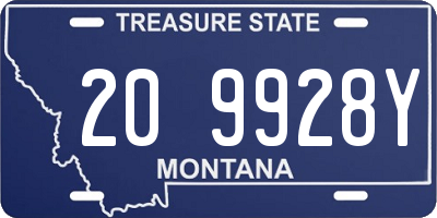 MT license plate 209928Y