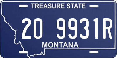 MT license plate 209931R