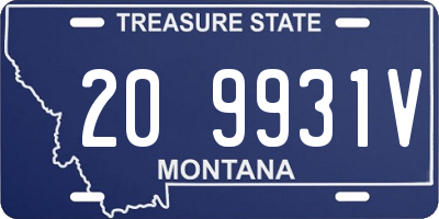 MT license plate 209931V