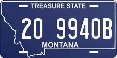 MT license plate 209940B