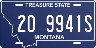 MT license plate 209941S