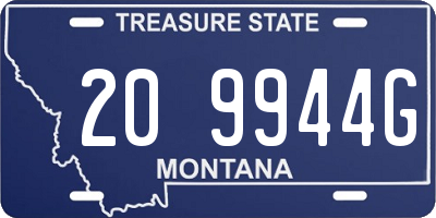 MT license plate 209944G