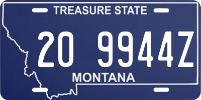 MT license plate 209944Z
