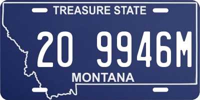 MT license plate 209946M