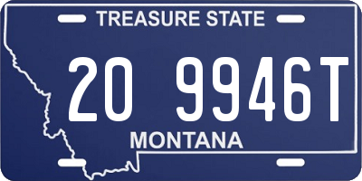 MT license plate 209946T