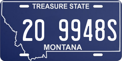 MT license plate 209948S