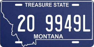 MT license plate 209949L