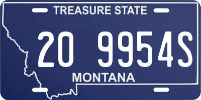 MT license plate 209954S