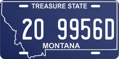 MT license plate 209956D