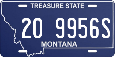 MT license plate 209956S