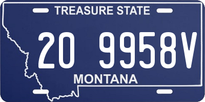 MT license plate 209958V