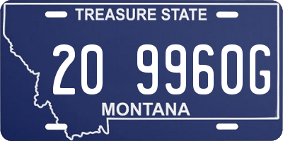 MT license plate 209960G