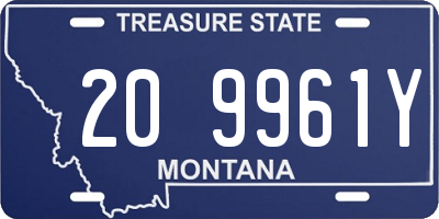 MT license plate 209961Y