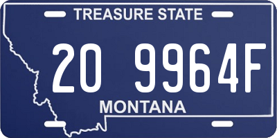 MT license plate 209964F