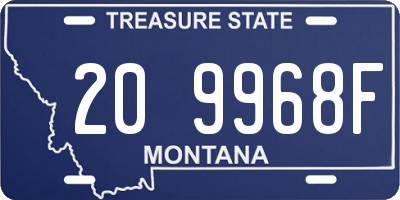 MT license plate 209968F