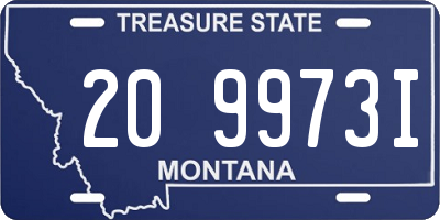 MT license plate 209973I