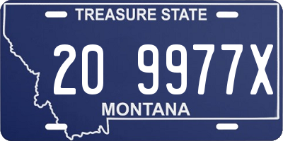 MT license plate 209977X