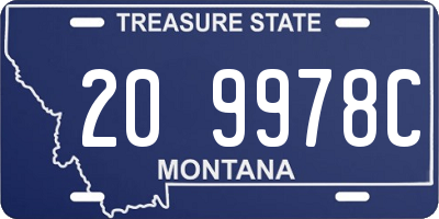 MT license plate 209978C
